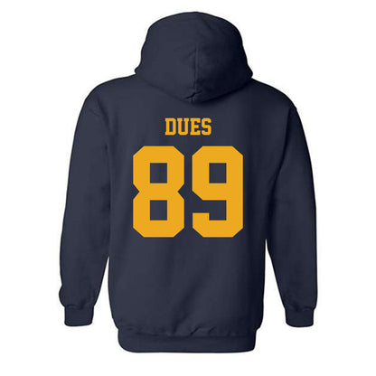 West Virginia - NCAA Football : Tyshawn Dues - Classic Shersey Hooded Sweatshirt-1