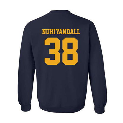West Virginia - NCAA Football : Caleb Nuhi-Yandall - Classic Shersey Crewneck Sweatshirt-1