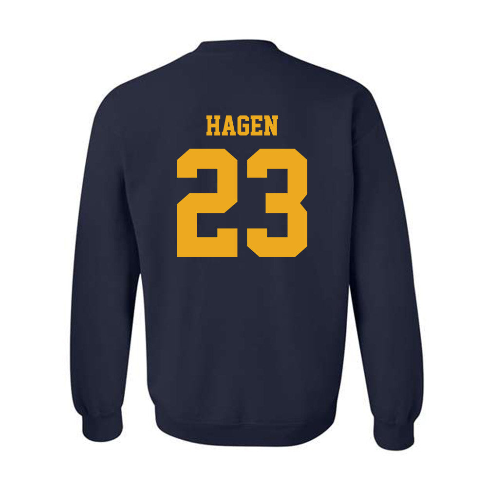 West Virginia - NCAA Baseball : David Hagen - Classic Shersey Crewneck Sweatshirt-1