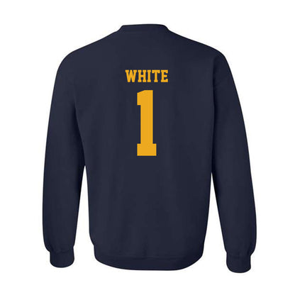 West Virginia - NCAA Football : Jahiem White - Classic Shersey Crewneck Sweatshirt-1