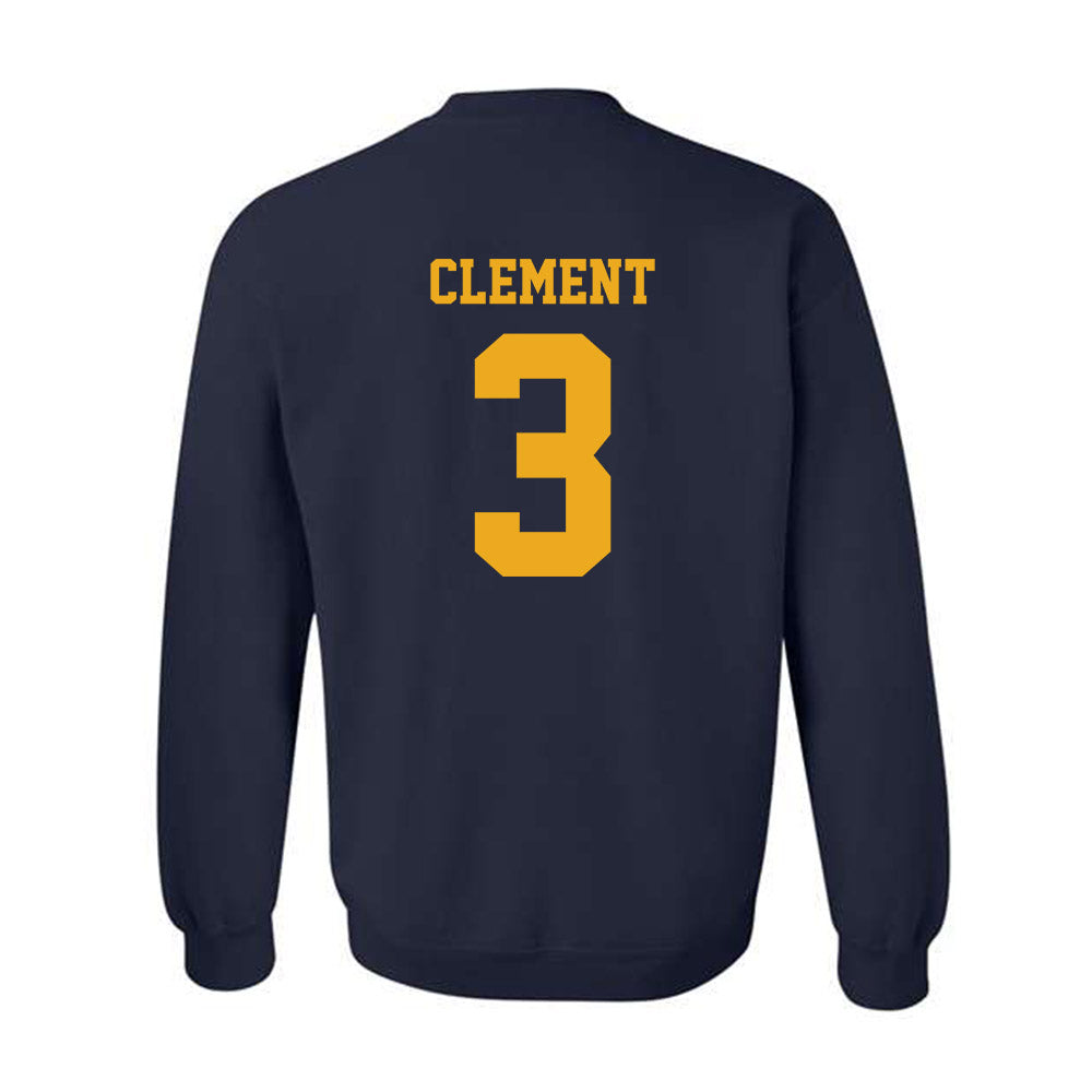 West Virginia - NCAA Football : Hudson Clement - Classic Shersey Crewneck Sweatshirt-1
