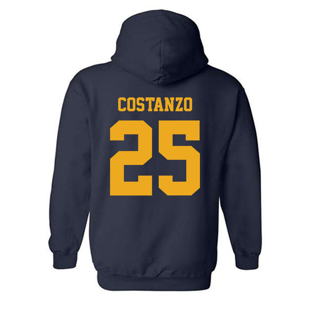 West Virginia - NCAA Baseball : JD Costanzo - Classic Shersey Hooded Sweatshirt-1