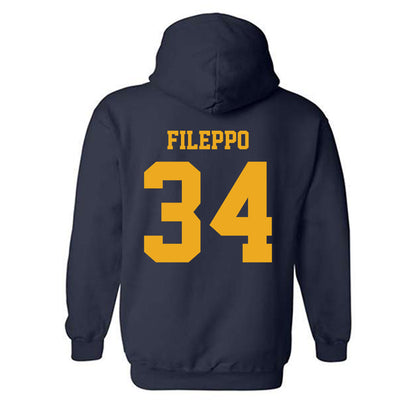 West Virginia - NCAA Football : Chris Fileppo - Classic Shersey Hooded Sweatshirt-1