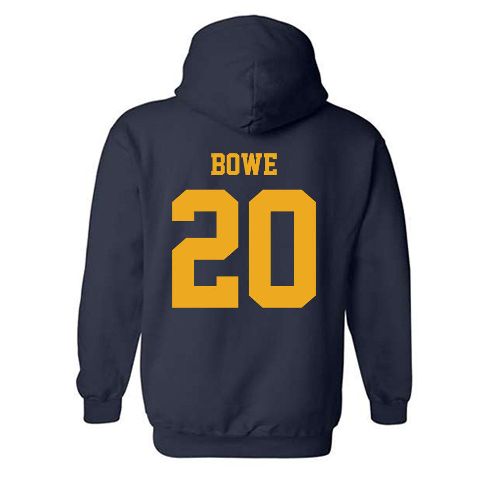 West Virginia - NCAA Men's Soccer : Thomas Bowe - Classic Shersey Hooded Sweatshirt-1