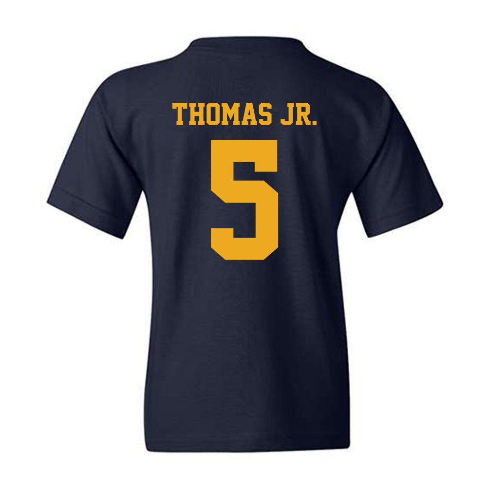 West Virginia - NCAA Men's Basketball : DJ Thomas Jr. - Classic Shersey Youth T-Shirt-1
