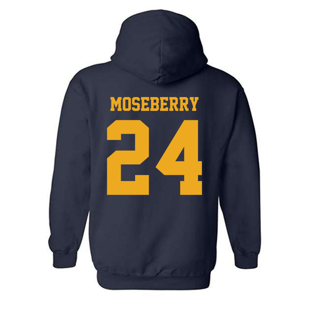 West Virginia - NCAA Women's Basketball : Ashala Moseberry - Classic Shersey Hooded Sweatshirt-1