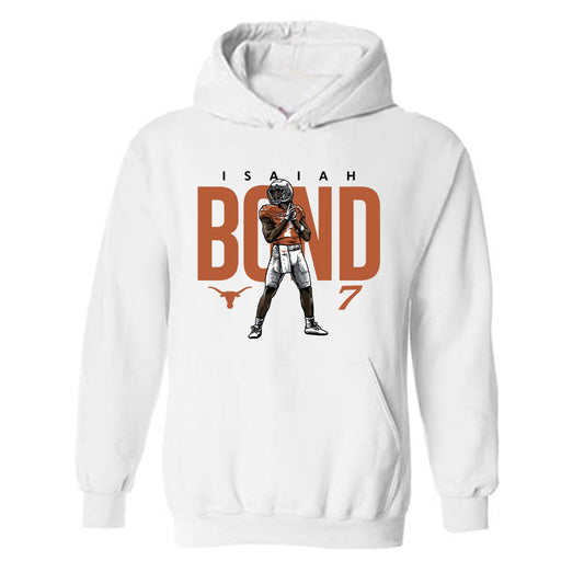 Texas - NCAA Football : Isaiah Bond - Player Illustration Hooded Sweatshirt Player Illustration