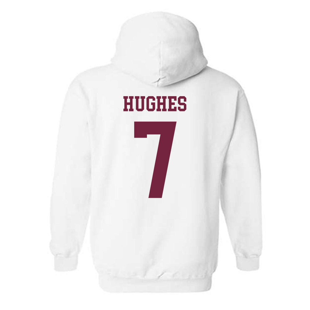 Fordham - NCAA Football : Alec Hughes - Classic Shersey Hooded Sweatshirt-1