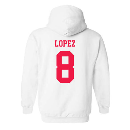 Lamar - NCAA Baseball : Mark Lopez - Classic Shersey Hooded Sweatshirt-1