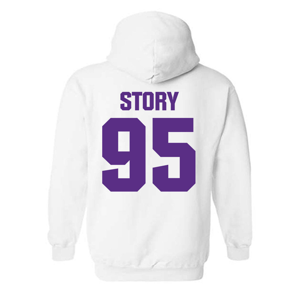 Northwestern - NCAA Football : Najee Story - Sports Shersey Hooded Sweatshirt