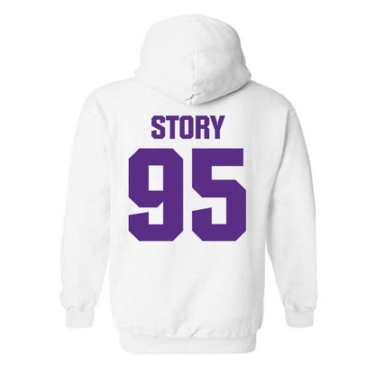 Northwestern - NCAA Football : Najee Story - Sports Shersey Hooded Sweatshirt