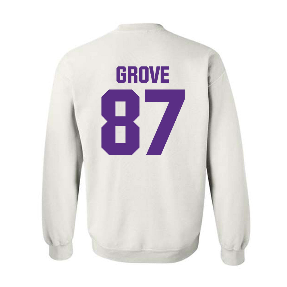 Northwestern - NCAA Football : Carson Grove - Sports Shersey Crewneck Sweatshirt-1