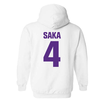 Northwestern - NCAA Football : Anto Saka - Sports Shersey Hooded Sweatshirt