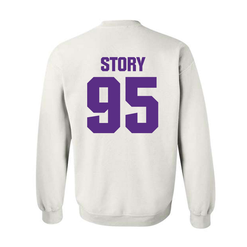 Northwestern - NCAA Football : Najee Story - Sports Shersey Crewneck Sweatshirt