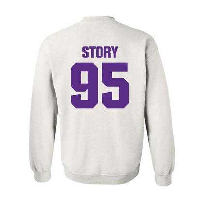 Northwestern - NCAA Football : Najee Story - Sports Shersey Crewneck Sweatshirt