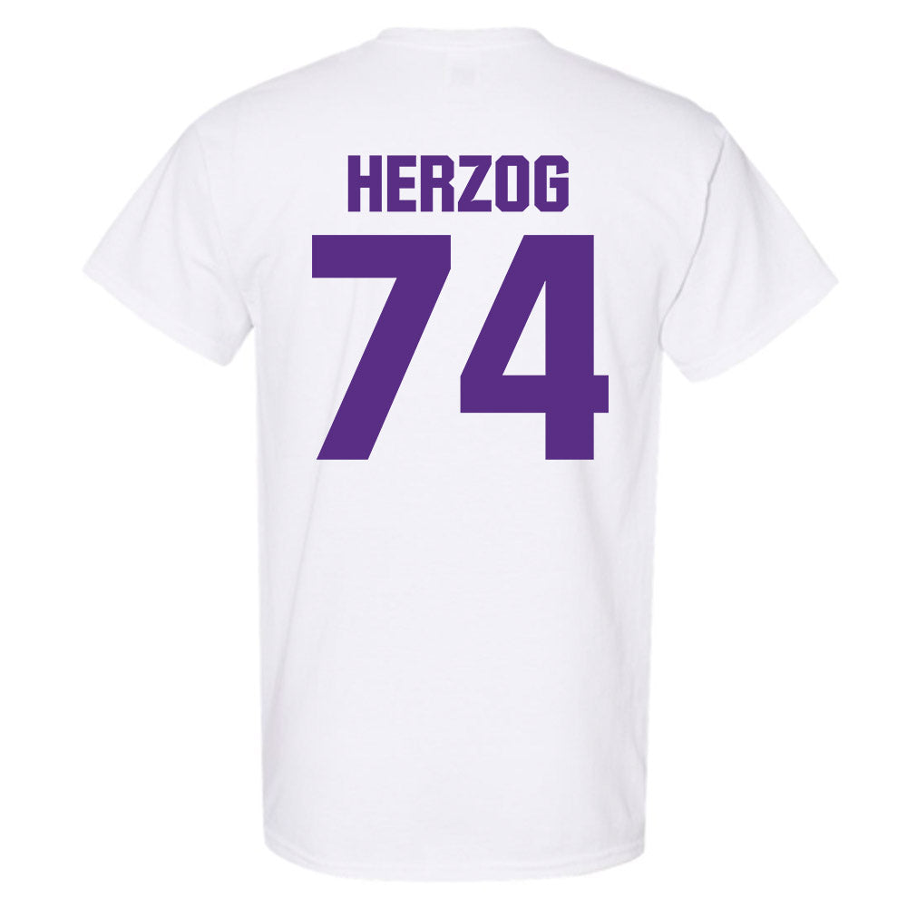 Northwestern - NCAA Football : Nicholas Herzog - Sports Shersey T-Shirt