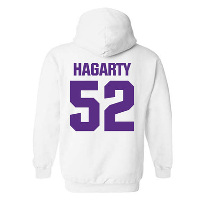 Northwestern - NCAA Football : Richie Hagarty - Sports Shersey Hooded Sweatshirt