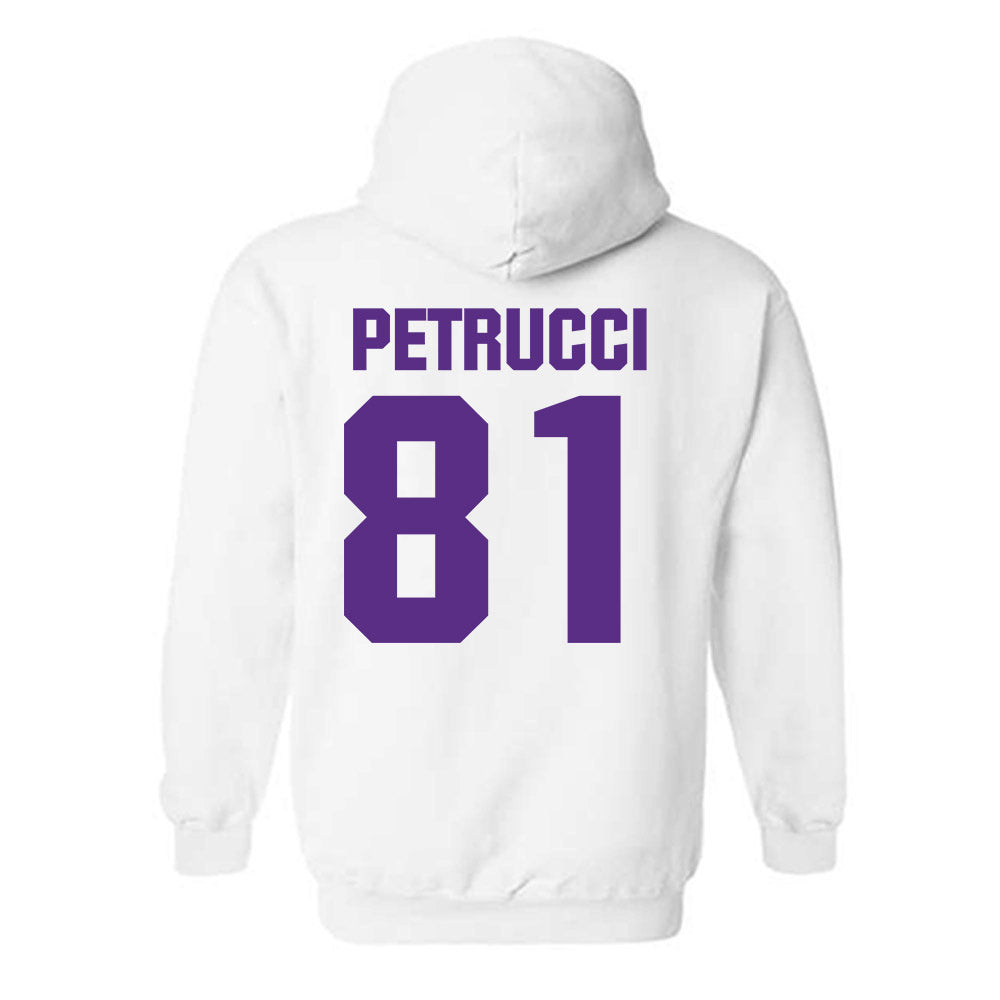 Northwestern - NCAA Football : Christopher Petrucci - Sports Shersey Hooded Sweatshirt