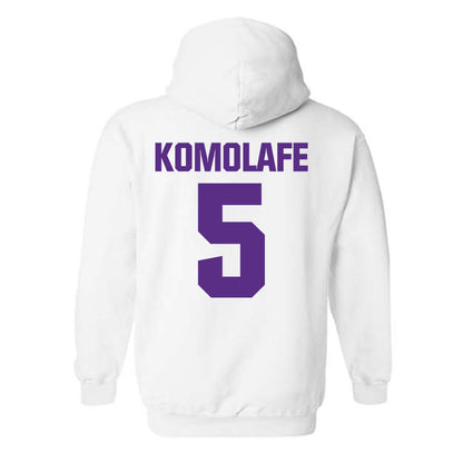 Northwestern - NCAA Football : Caleb Komolafe - Sports Shersey Hooded Sweatshirt-1