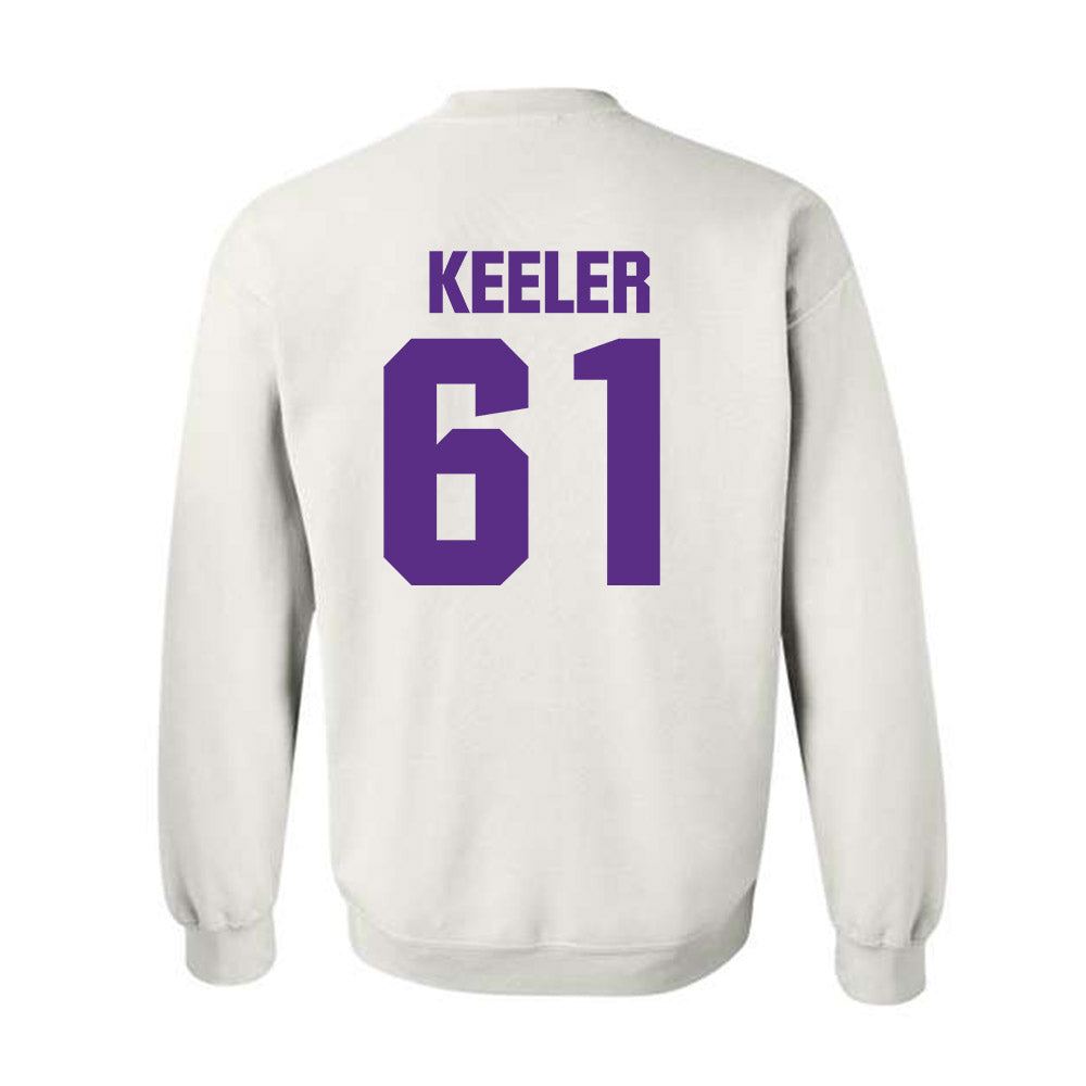 Northwestern - NCAA Football : Matt Keeler - Sports Shersey Crewneck Sweatshirt