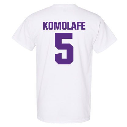 Northwestern - NCAA Football : Caleb Komolafe - Sports Shersey T-Shirt-1