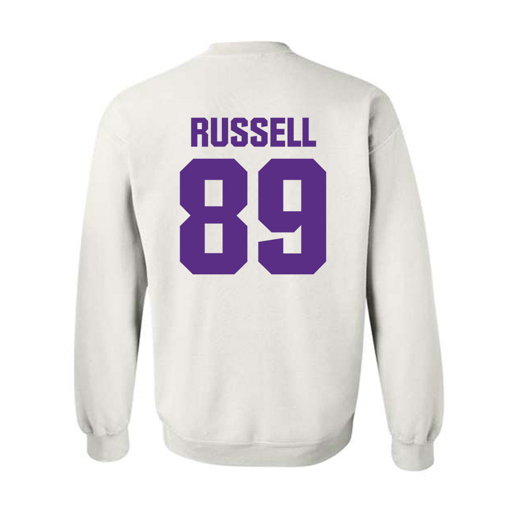 Northwestern - NCAA Football : Cam Russell - Sports Shersey Crewneck Sweatshirt