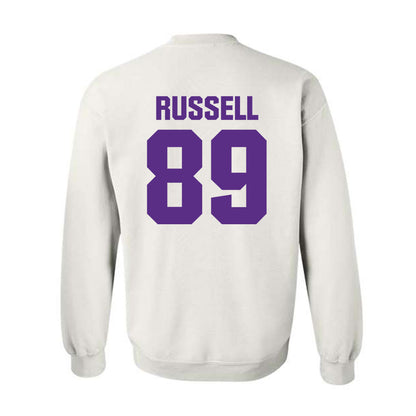 Northwestern - NCAA Football : Cam Russell - Sports Shersey Crewneck Sweatshirt