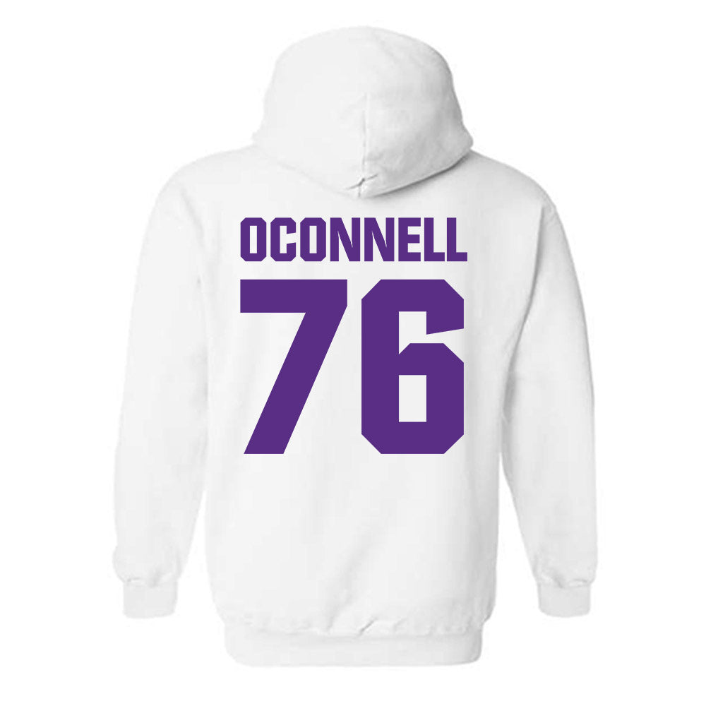 Northwestern - NCAA Football : Michael OConnell - Sports Shersey Hooded Sweatshirt-1