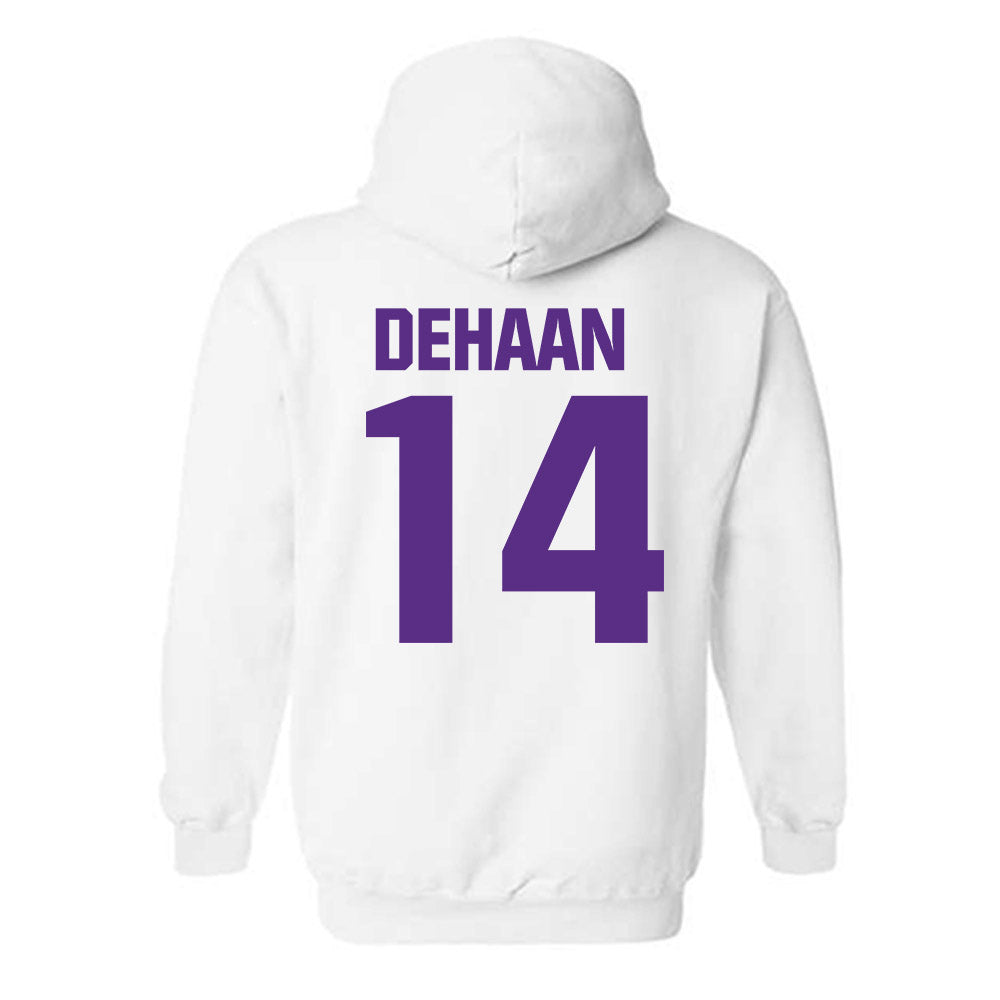 Northwestern - NCAA Football : Joe DeHaan - Sports Shersey Hooded Sweatshirt