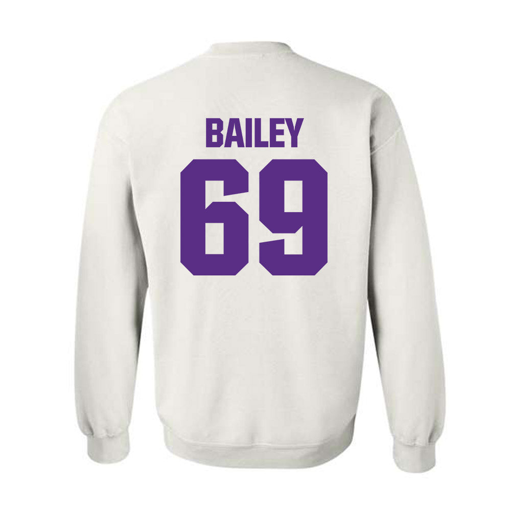 Northwestern - NCAA Football : Jack Bailey - Sports Shersey Crewneck Sweatshirt