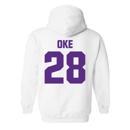 Northwestern - NCAA Football : Timi Oke - Sports Shersey Hooded Sweatshirt-1