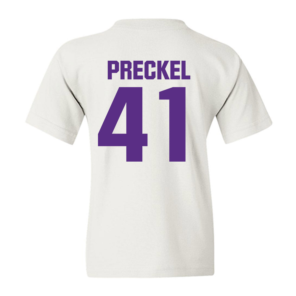 Northwestern - NCAA Football : Robby Preckel - Sports Shersey Youth T-Shirt-1