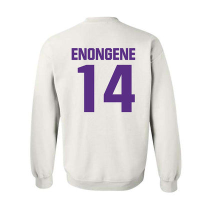 Northwestern - NCAA Football : Dube Enongene - Sports Shersey Crewneck Sweatshirt-1