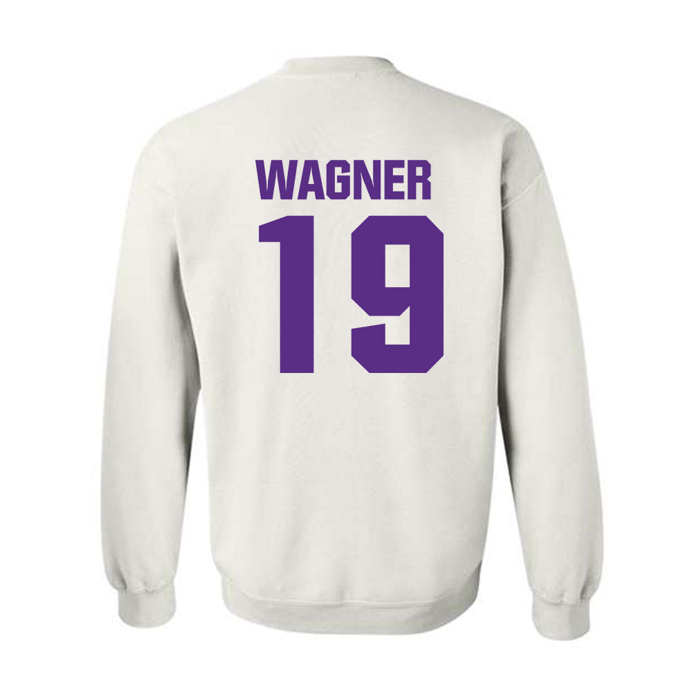 Northwestern - NCAA Football : Drew Wagner - Sports Shersey Crewneck Sweatshirt-1