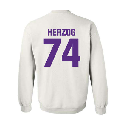Northwestern - NCAA Football : Nicholas Herzog - Sports Shersey Crewneck Sweatshirt