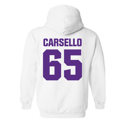 Northwestern - NCAA Football : Jackson Carsello - Sports Shersey Hooded Sweatshirt