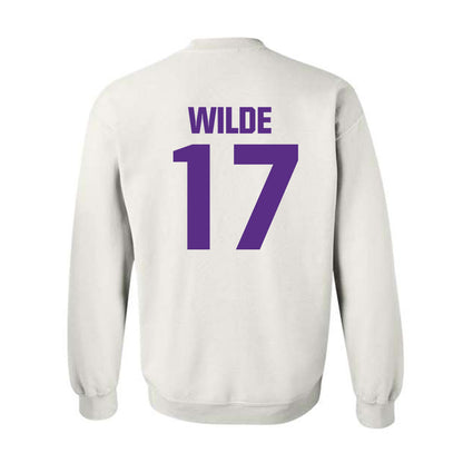 Northwestern - NCAA Football : Griffin Wilde - Sports Shersey Crewneck Sweatshirt-1