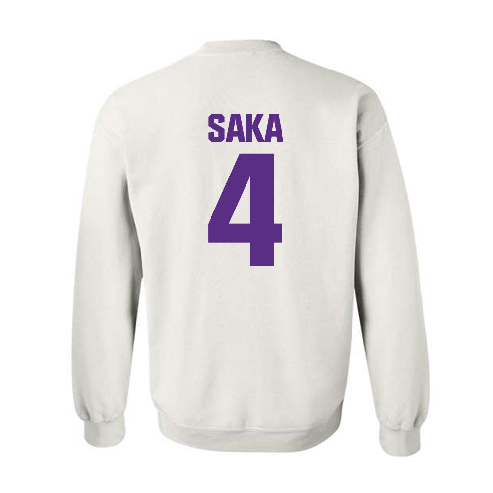 Northwestern - NCAA Football : Anto Saka - Sports Shersey Crewneck Sweatshirt