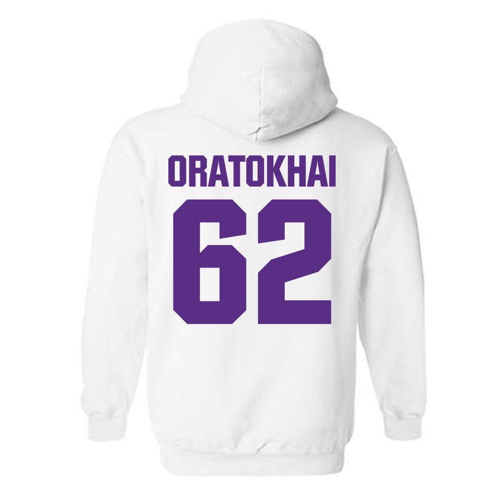 Northwestern - NCAA Football : Adrian-Izic Oratokhai - Sports Shersey Hooded Sweatshirt