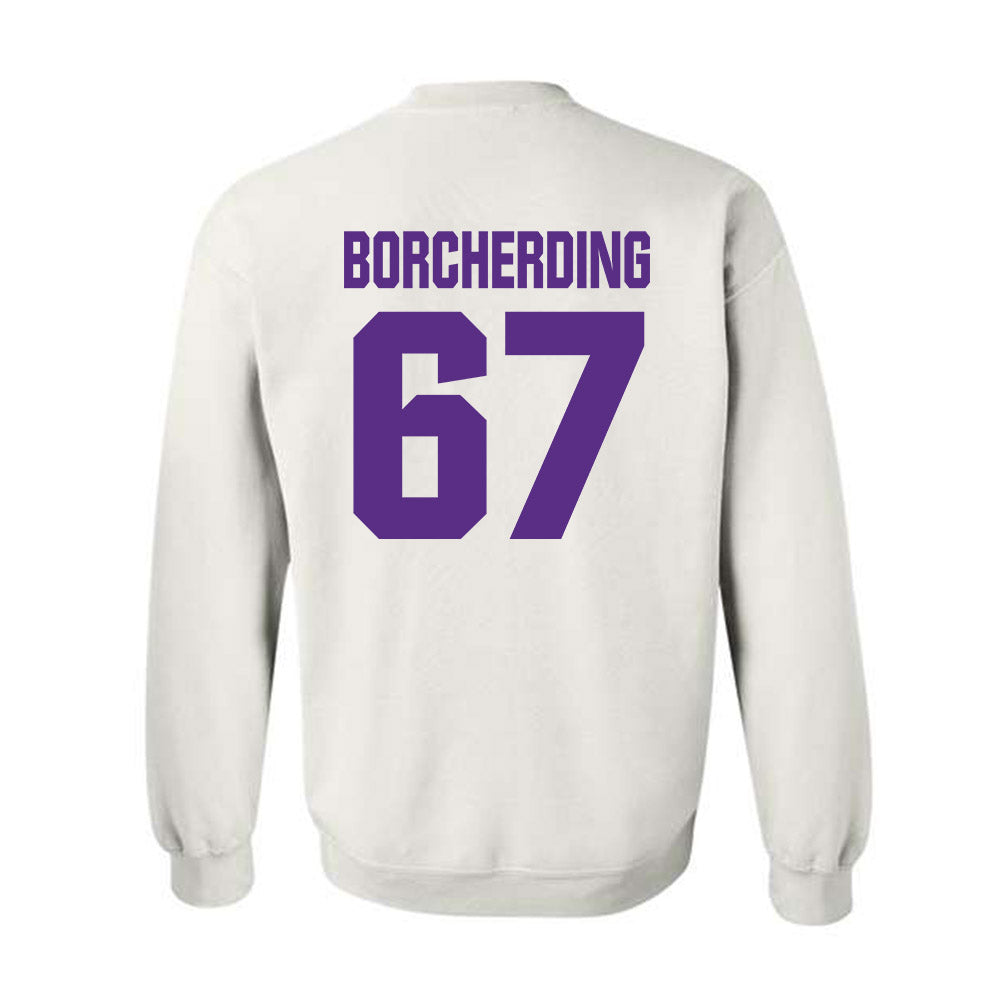 Northwestern - NCAA Football : Jace Borcherding - Sports Shersey Crewneck Sweatshirt-1
