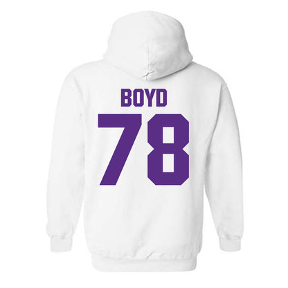 Northwestern - NCAA Football : Trey Boyd - Sports Shersey Hooded Sweatshirt-1