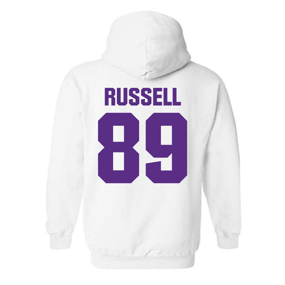 Northwestern - NCAA Football : Cam Russell - Sports Shersey Hooded Sweatshirt