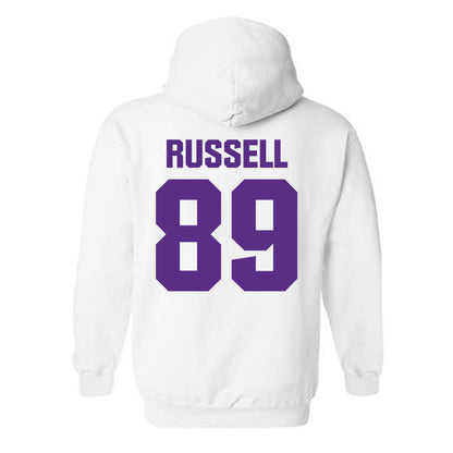 Northwestern - NCAA Football : Cam Russell - Sports Shersey Hooded Sweatshirt