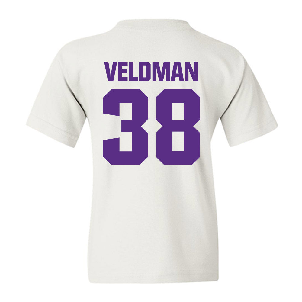 Northwestern - NCAA Football : Joshua Veldman - Sports Shersey Youth T-Shirt-1