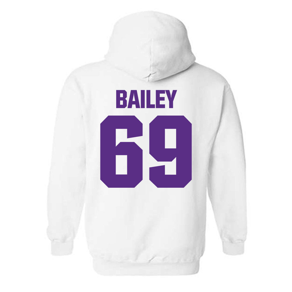 Northwestern - NCAA Football : Jack Bailey - Sports Shersey Hooded Sweatshirt