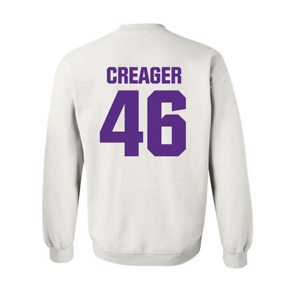 Northwestern - NCAA Football : Lincoln Creager - Sports Shersey Crewneck Sweatshirt-1