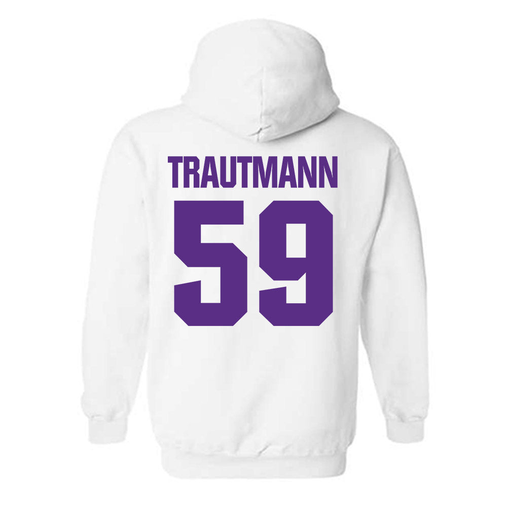 Northwestern - NCAA Football : Jack Trautmann - Sports Shersey Hooded Sweatshirt