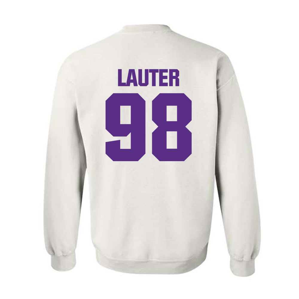 Northwestern - NCAA Football : Landon Lauter - Sports Shersey Crewneck Sweatshirt-1