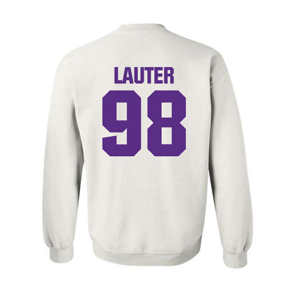 Northwestern - NCAA Football : Landon Lauter - Sports Shersey Crewneck Sweatshirt-1