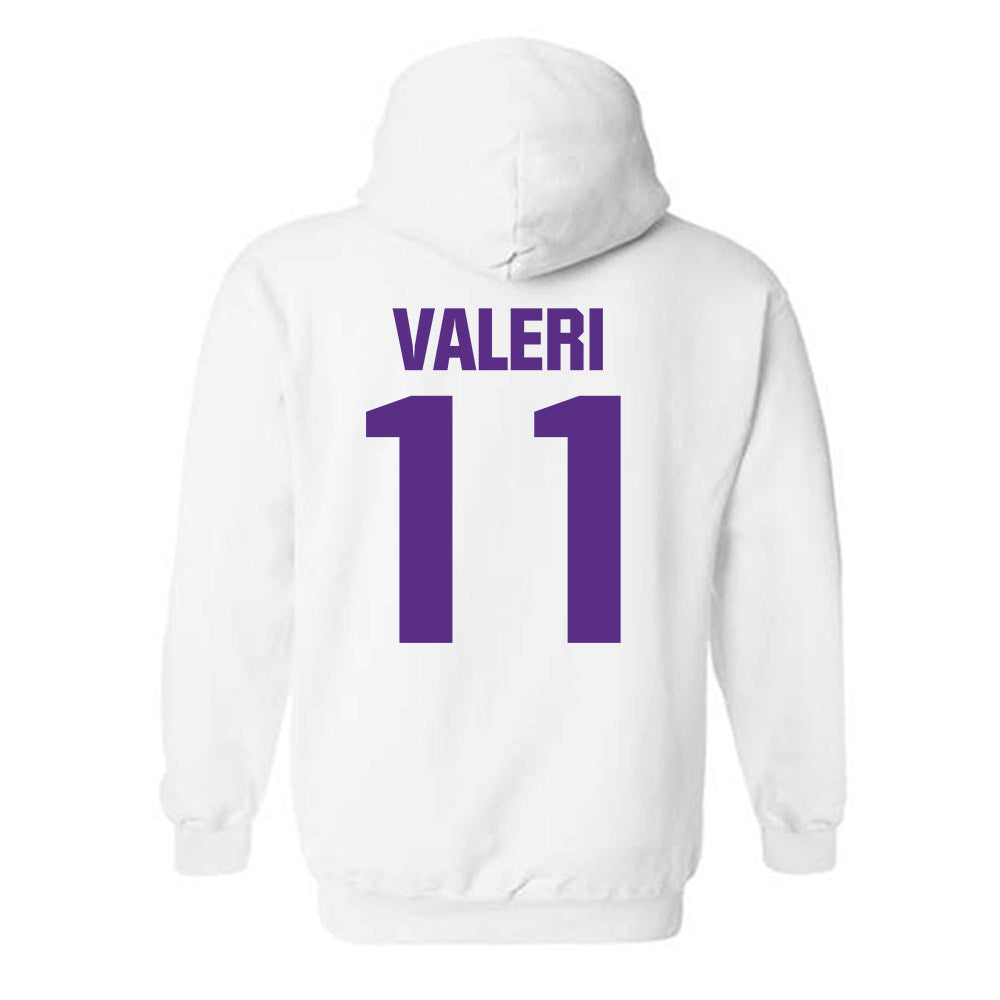 Northwestern - NCAA Football : Seth Valeri - Sports Shersey Hooded Sweatshirt-1